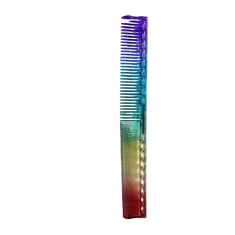Dong Ben Rainbow Barber Comb Professional Styling Hair Cutting Tool with Ruler